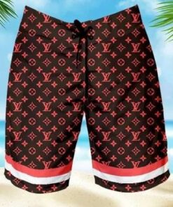 Red  Luxury Brand ogo Premium Fashion Shorts For Men Hot  PEAa400007