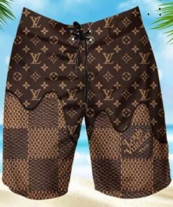 Brown Fashion Logo  Brand Shorts For Men Hot  PEAa400010
