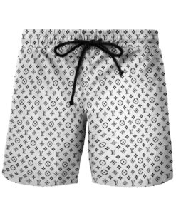 white black logo pattern Beach Shorts Swim Trunks Hot  PEA400022
