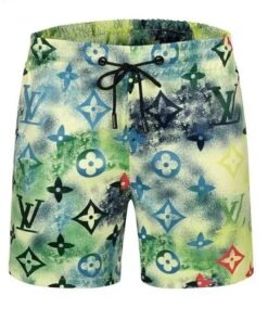 Green  All Over Print Shorts Pants For Men Hot  PEA400026