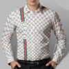 Limited Luxury Brand  Long Sleeve Button Shirt for Men Hot  LNT000091516