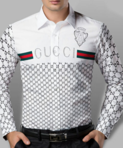 Limited Luxury Brand  Long Sleeve Button Shirt for Men Hot  LNT000020520