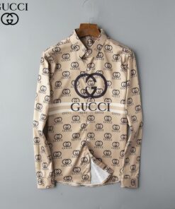 Limited Luxury Brand  Long Sleeve Button Shirt for Men Hot  PEAGG5815S