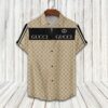 gucci black beige luxury brand fashion hawaii shirt for men PEA31250