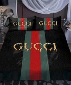 Best  Golden Logo With Vintage Web In Black Background Bedroom Set