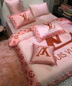 Pink Background Bedding Set Queen