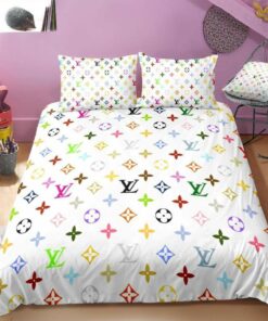 Colorful Monogram Comforter Bedding Set