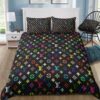 Colorful Monogram Bedding Set Queen