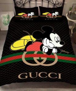 Best  Mickey With Vintage Web In Black Background Bedroom Set
