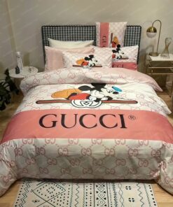 Best  x Mickey Disney In Pink Monogram Background Bedroom Set