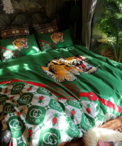 Best  Tiger With  and Bee Caro In Green Background Bedroom Set