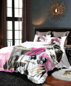 Chanel Logo Signature Products Bedding Set