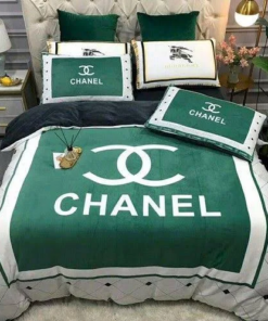 Coco Chanel Green Bedding Set