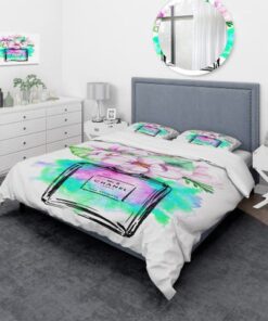 Best Chanel Green No.5 Perfume Bedroom Set