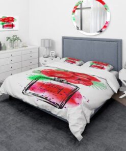 Best Chanel Red No.5 Perfume Bedroom Set