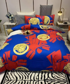 Blue And Red Bedding Set King Size