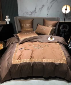 Luxury Brown Fendi Bedroom Set
