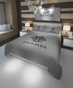 Grey Hermes Bedding Set