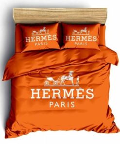 Orange Paris Hermes Bedding Set II