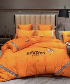 Orange Classic Hermes Bedding Set