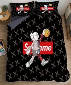 Supreme Kaws Black Luxury Brand Bedding Set LVT00038