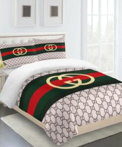 Fashion Yellow Logo Red Green Limited Luxury Bedding Set Home Decor LVT00071