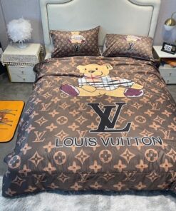 Blue Monogram Luxury Brand Bedding Set LVT00465