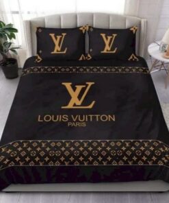 Supreme White Logo Black Luxury Brand Premium Bedding Set LVT00518