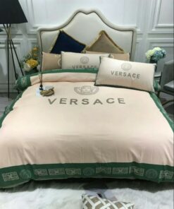 Beige Green Luxury Brand Premium Bedding Set LVT00526