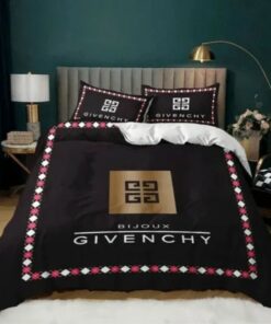 Givenchy Bijoux Black Luxury Brand High End Premium Bedding Set Home Decor LVT00537