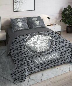 Medusa Grey Luxury Brand High End Premium Bedding Set Home Decor LVT00546