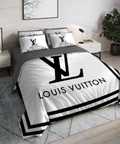 White Luxury Brand High End Premium Bedding Set Home Decor LVT00554