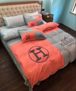 Hermes Luxury Brand Premium Fashion Limited Bedding Set Home Decor LVT00768