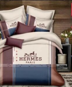 Hermes Luxury Brand Premium Fashion Limited Bedding Set Home Decor LVT00774