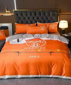 Hermes Luxury Brand Premium Fashion Limited Bedding Set Home Decor LVT00776