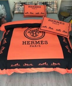 Hermes Luxury Brand Premium Fashion Limited Bedding Set Home Decor LVT00778