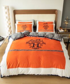 Hermes Luxury Brand Premium Fashion Limited Bedding Set Home Decor LVT00781