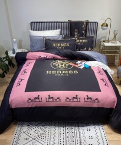 Hermes Luxury Brand Premium Fashion Limited Bedding Set Home Decor LVT00784