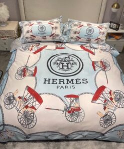 Hermes Luxury Brand Premium Fashion Limited Bedding Set Home Decor LVT00791