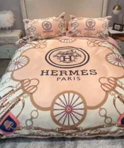Hermes Luxury Brand Premium Fashion Limited Bedding Set Home Decor LVT00792