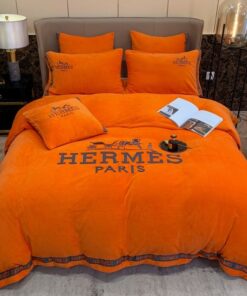 Hermes Luxury Brand Premium Fashion Limited Bedding Set Home Decor LVT00796