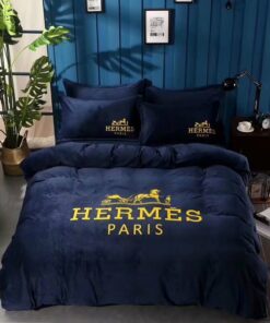 Hermes Luxury Brand Premium Fashion Limited Bedding Set Home Decor LVT00797
