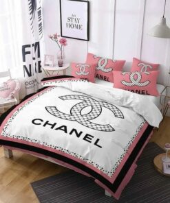 Chanel Printed Bedding Sets Quilt Sets Duvet Cover Luxury Brand Bedding Decor Bedroom Sets LVT00958