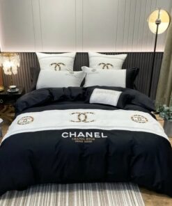 Chanel Hot Printed Bedding Sets Quilt Sets Duvet Cover Luxury Brand Bedding Decor Bedroom Sets LVT00968
