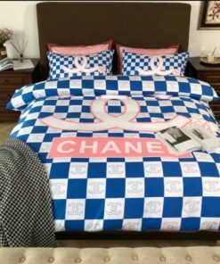 Chanel Caro Logo Bedding 3d Printed Bedding Sets Quilt Sets Duvet Cover Luxury Brand Bedding Decor Bedroom Sets LVT00973
