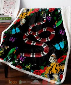 Luxury Brand Animal Pattern Fleece Blanket