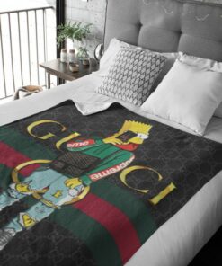Luxury Brand Simpsons Luxury Logo Premium Blanket Fleece Home Decor