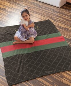 Luxury Brand Dirty Brown Luxury Logo Premium Blanket Fleece Home Decor LVT00106