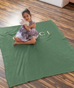 Luxury Brand Green Luxury Logo Premium Blanket Fleece Home Decor LVT00110