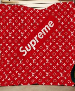 Supreme Red Small Logo Luxury Brand Premium Blanket Fleece Home Decor LVT00208